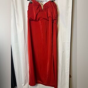 Mare Mare X Anthropologie Chic Strapless Red / Coral Dress size 3X